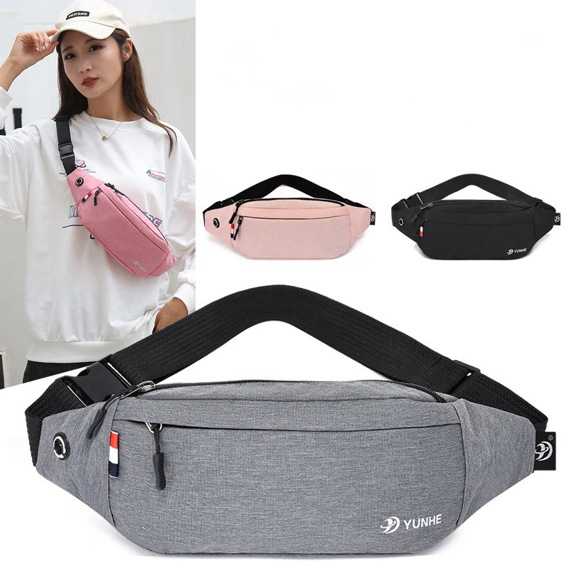 Hot Selling Pink Fanny Pack Waist Bag Fashion Custom Printed Waterproof Pink Chest Bags for Women