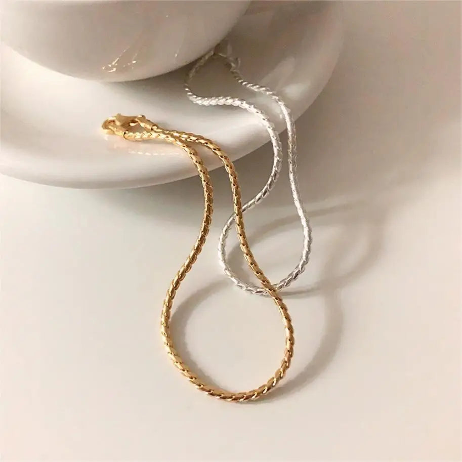 VIANRLA 925 Sterling Silver Chain Bracelet Minimalist Niche Design Versatile 18k Gold Plated Women Jewelry Drop Shipping
