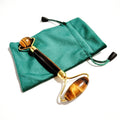 HZ Bulk Stone Massage Yellow Tiger Eye Handmade Roller for Face