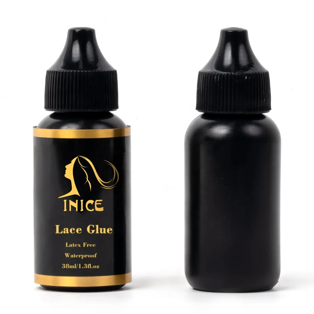 Private Label Closure Frontal Strong Lace Wig Glue Wholesale Water Proof Hair Lace Glue Wig Adhesive and Tint Spray Set