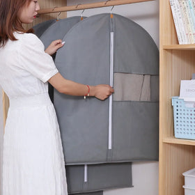 Wholesale Eco Friendly Custom Best Non Woven Polyester Suit Cover Garment Bag Luxury Dress Cover Garment Suit Bag
