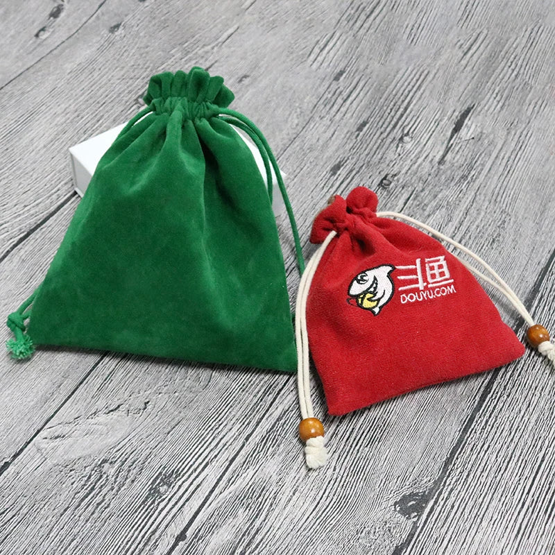 Wholesale Custom Velvet Bag with Satin Lined