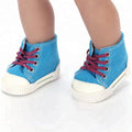 18-Inch Fashionable DIY Mini Toy Customized Girl High Boots Canvas Shoes Accessory Dolls