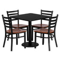 Wholesale Cheap Mesas Para Dining Hall Restaurante Furniture Cafe Table and 4 Chairs Set