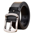 Hot Sale Customizable Yamo Men's Genuine Leather Alloy Buckle 3.8cm Width Black/Brown Luxury Belt