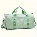 Oxford Cloth Gym Yoga Bag with Fashionable Zipper Closure Weekend Casual Shoulder Fitness Bag with Shoe Compartment for Travel