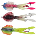 Artificial Soft Bait 60g 15cm Luminous/UV  Octopus Lead Head Slow Jigging Squid Lure With Assist Hook