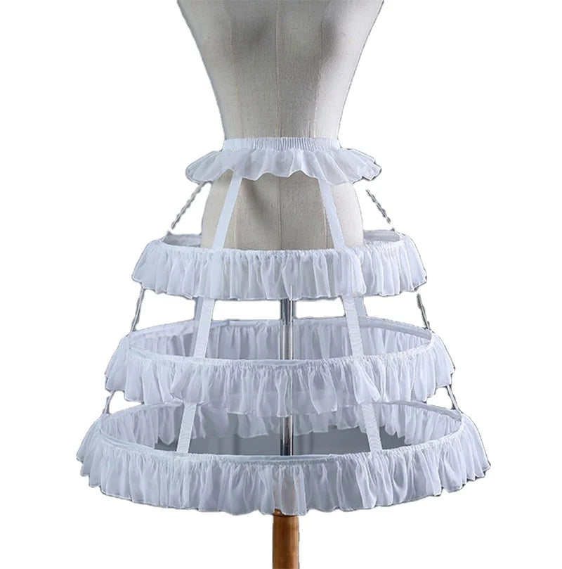 Lolita Cool Summer Bustle Daily Adjustable Carmen Birdcage Petticoat Fishbone Ruffle Hollowed Violent Underskirt Birdcage Design
