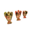 Huiying Carvings Wholesale 1.5 Inch Hand Carved Natural Semi Precious Unakite Angel Head for Gifts Crafts