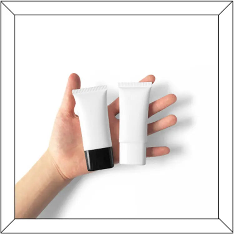 Matte White 30ML Soft Squeeze Tube Empty BB Cream Lotion Liquid Foundation Lipstick Style Skincare Makeup Screen Printing