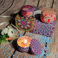 Handmade Soy Wax Scented Candles with Dried Flowers Fruit Pattern for Home Decoration Wedding Parties Bars for Ramadan Use