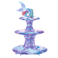Mermaid Cupcake Stand Cardboard Dessert Tower Holder 47 cm Birthday Party Decorations Sea Theme Supplies
