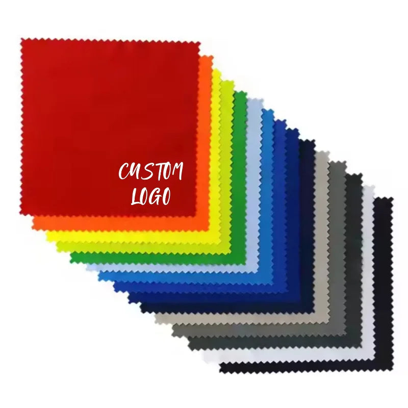 Custom Printed Microfiber Eyewear Accessories Multi-Color Screen Glasses Cleaning Cloth with Size Option Logo Printed
