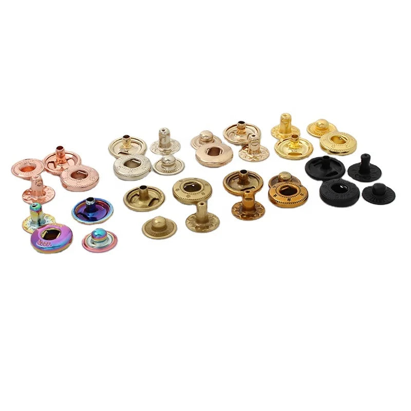 Nolvo World 10 Colors Available 12 mm Chicago Screw Rivets Metal Rivets Studs Tone on Tone