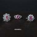 925 Sterling Silver High Carbon CZ Diamond Ring Pink Diamond Ring Female Senior Elegant Simulation Euramerican Style Rings