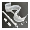 Luxury S Wave Ripple Fold Curtain Track Runner for Home with Ripple Fold Aluminium Track