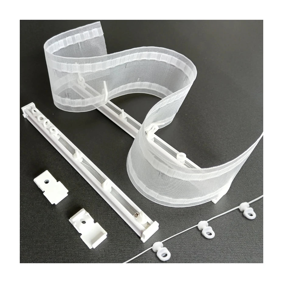 Luxury S Wave Ripple Fold Curtain Track Runner for Home with Ripple Fold Aluminium Track