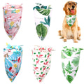 OEM Factory Wholesale Custom Logo Summer Pet Dog Scarf 100% Cotton Triangle Bandanas Bibs