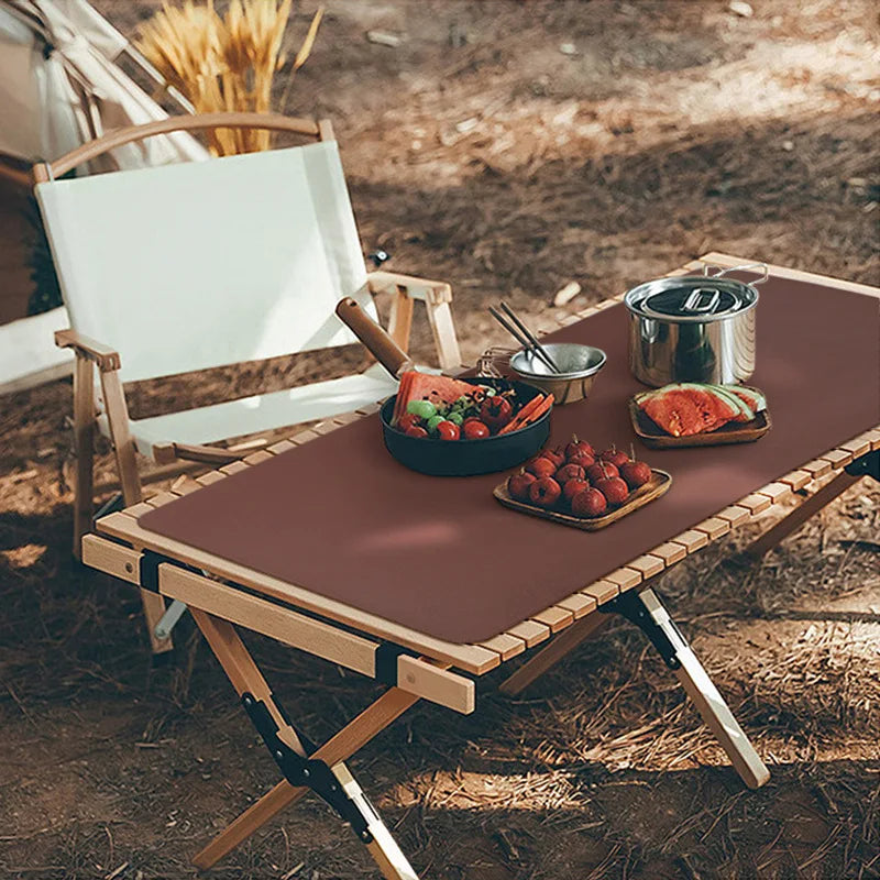 Tabletex PU Leather Placemats Large Table Mat Set Camping Picnic Food Pad Heat Insulation Mats Kitchen Dish Drying Mat