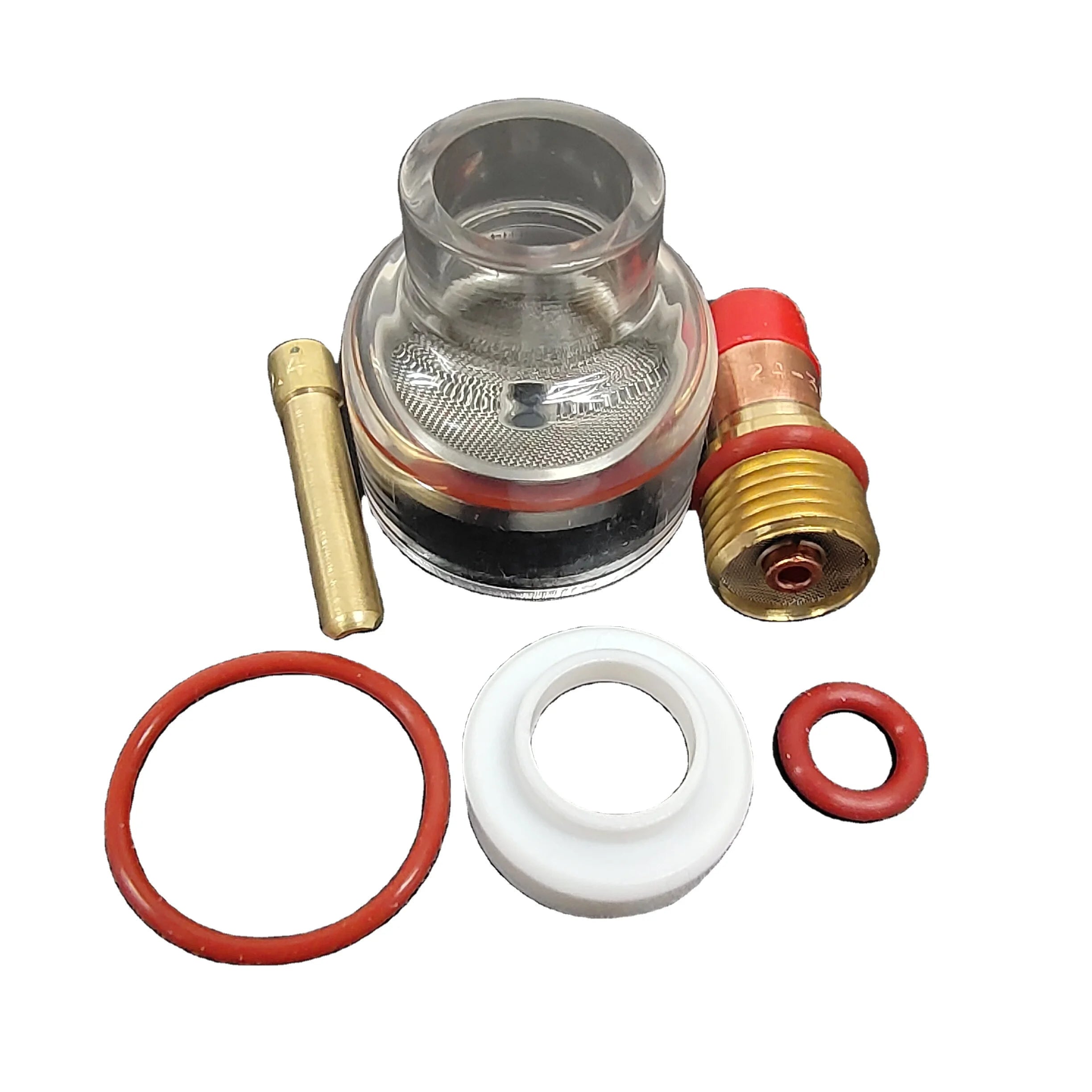 Large 2.4 mm  TIG Welding Torch Stubby Gas Lens Glass Cup Kit for WP-17/18/26