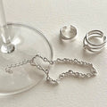 Fine Jewelry Bracelets 925 Sterling Silver Chain Twisted Link Bracelet Silver Fashion Bracelets Women