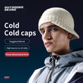 GOLOVEJOY DMZ94 Wholesale Outdoor Keep Warm  Ski Cap Striped Brim Crochet Winter Knit Visor Beanie