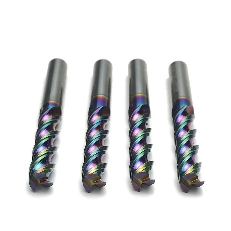 4 Flutes 6mm Shank Diameter HRC40-60 Aluminum Cutter DLC Coating Tungsten End Milling Tool 50mm Length High Wear Resistance