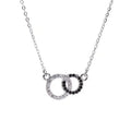 Factory Wholesale  925 Silver Zircon Round Necklaces Pendant Fashion Sterling Silver Jewelry Statement for Women