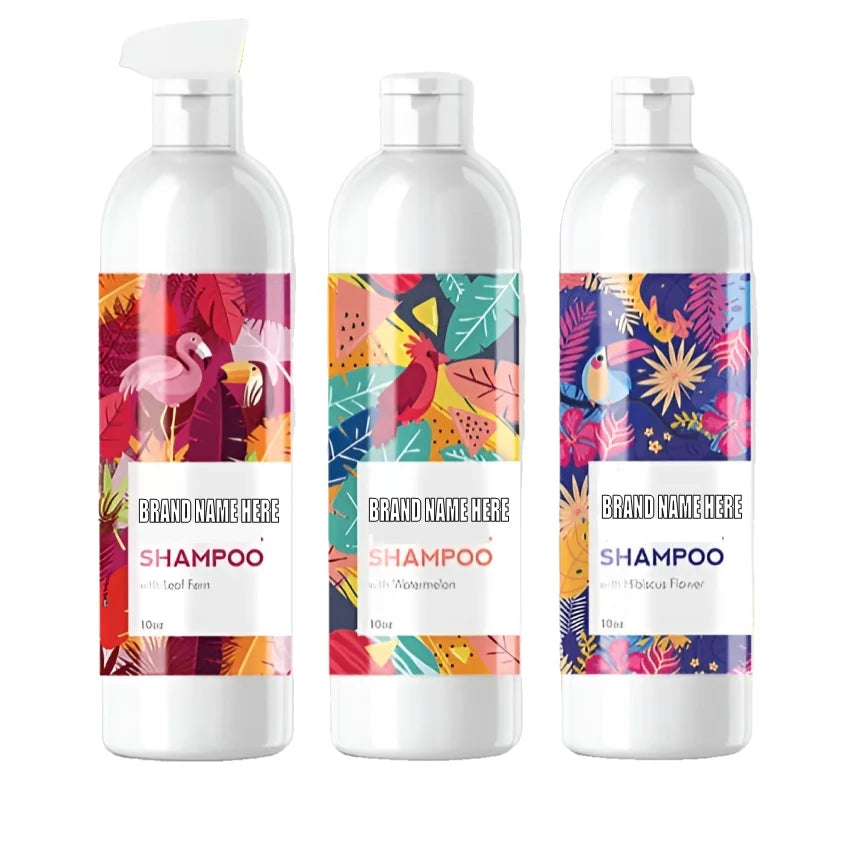 Custom Printed Private Product Cosmetic Logo Sticker Waterproof Adhesive Vinyl Bottle Labels for 30ml Bottles