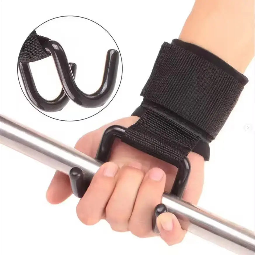 CW LFS001 OEM Cowhide Wrist Wraps Weight Lifting Hook Gym Training Non-Slip Sport Protection Wrist Gripper Booster