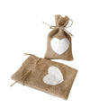 Eco-Friendly Handmade Recyclable Reusable Natural Burlap Soap Bags Drawstring Gift 10x14cm in Stock