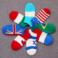 Wholesale  Flag Socks Business Men's Cotton Sports No Show Socks