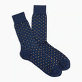 Wholesale Custom LOGO Men Microspot Cotton Crew Dress Dot Socks