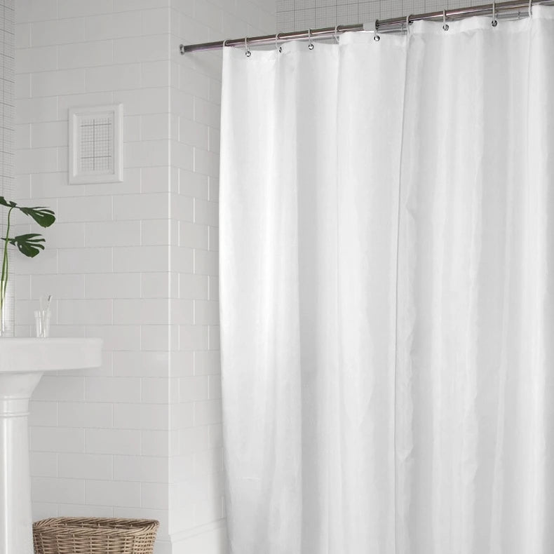 Factory Price Shower Curtain Liners 120x200CM White Thick Impervious Fabric Cloth Bathroom Shower Curtain