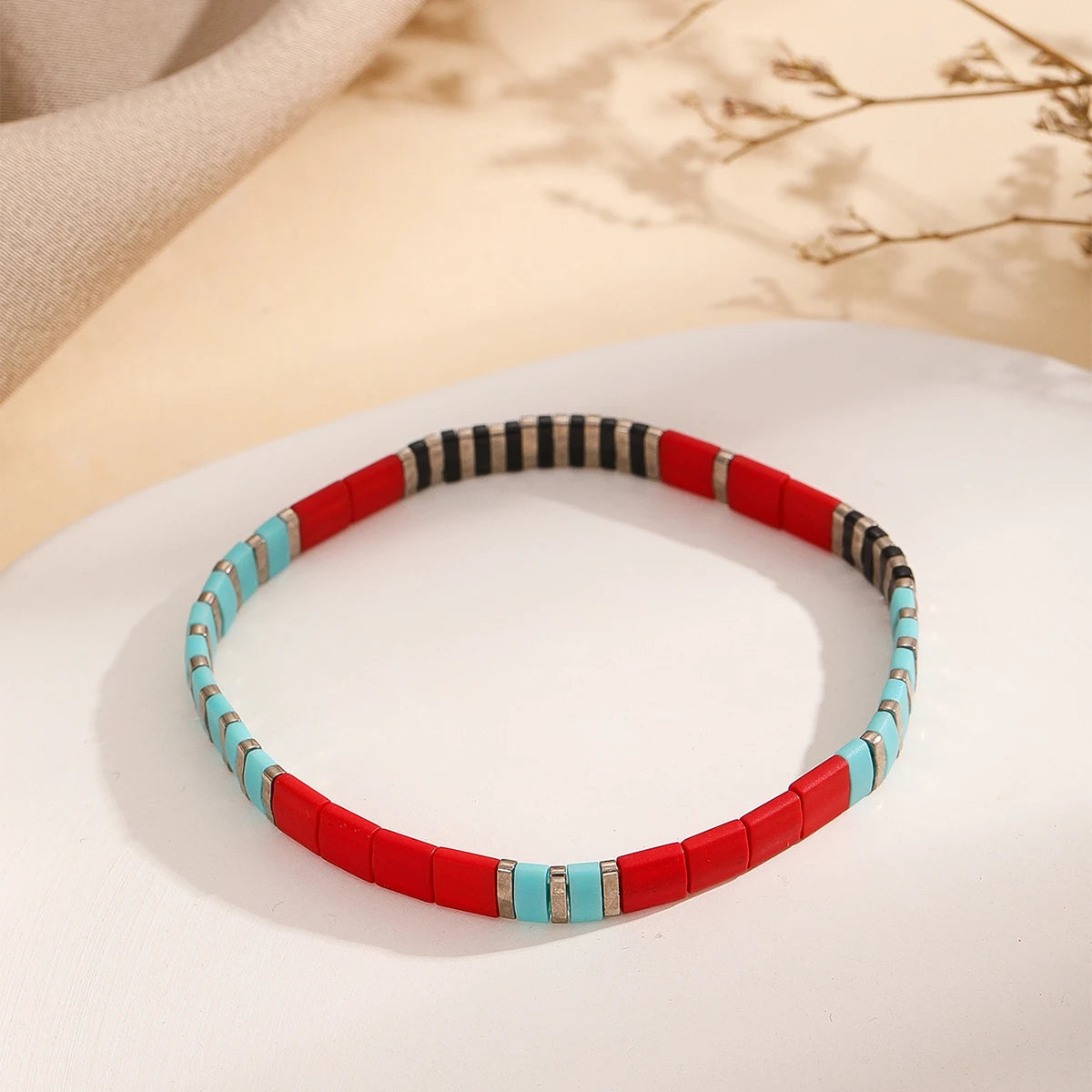 Kinser Jewelry Mix Colors Tila Bracelets Miyuki Bead Bracelet for Women Beach Gifts DIY  Bracelets Red