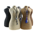Hemp Rope Ornaments Display Frame Humanoid Pendant Sweater Chain Necklace Frame Winding Rope High-grade Jewelry Props Jewelry