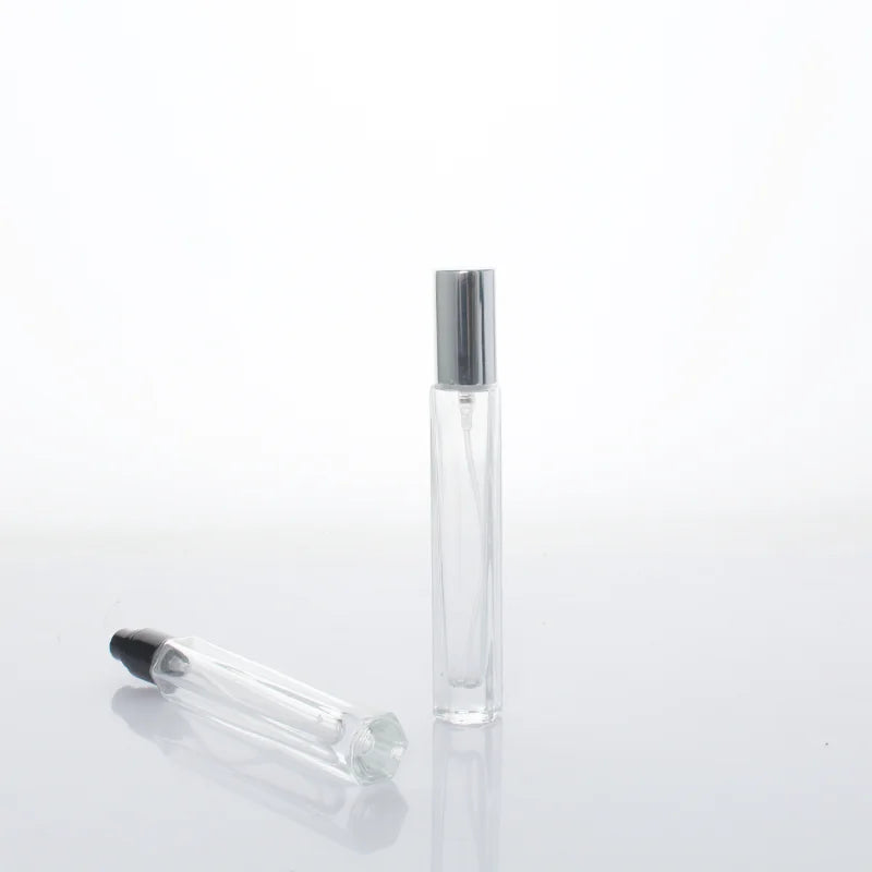 10ml Clear Glass Perfume Sample Bottles Fine Mist Glass Spray Perfume Bottle
