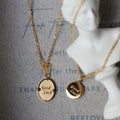 2021 New Design Women Blessing Wish Jewelry Plated Gold Stainless Steel Lucky Charm Pendant Good Luck Necklace