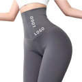 Custom logo Gym Workout Yoga Shapewear High Waist Trainer Slim Leg Shaper Butt Lift Seamless Yoga Pants Leggings for Women