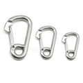 JRSGS Wholesale Snap Hook Delta Simple Snap Hook 304 316 Stainless Steel Spring Climbing Button Clip