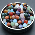 Wholesale 8mm Various Gemstone Beads Crystals Healing Stones Small Crystal Ball Amethyst Beads