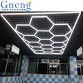 Professional Led Garage Work Lighting 6500K Hexagon Led Light for Car Workshop Modern Garage Gym Lamp