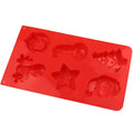 YS Christmas Baking Cake Mold Reusable Tools 6-Cavity Snowman Reindeer Sleigh Soap Chocolate Candle Mould for Home Kitchen Tool