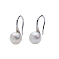 925 Sterling Silver  FreshWater Cultured Natural Real  Pearl Earrings Hook Jewelry Pearl Earring for Woman S925