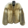 2023 Winter Fluffy Genuine Fox Fur Jacket Golden Island Fox Fur Coat Women