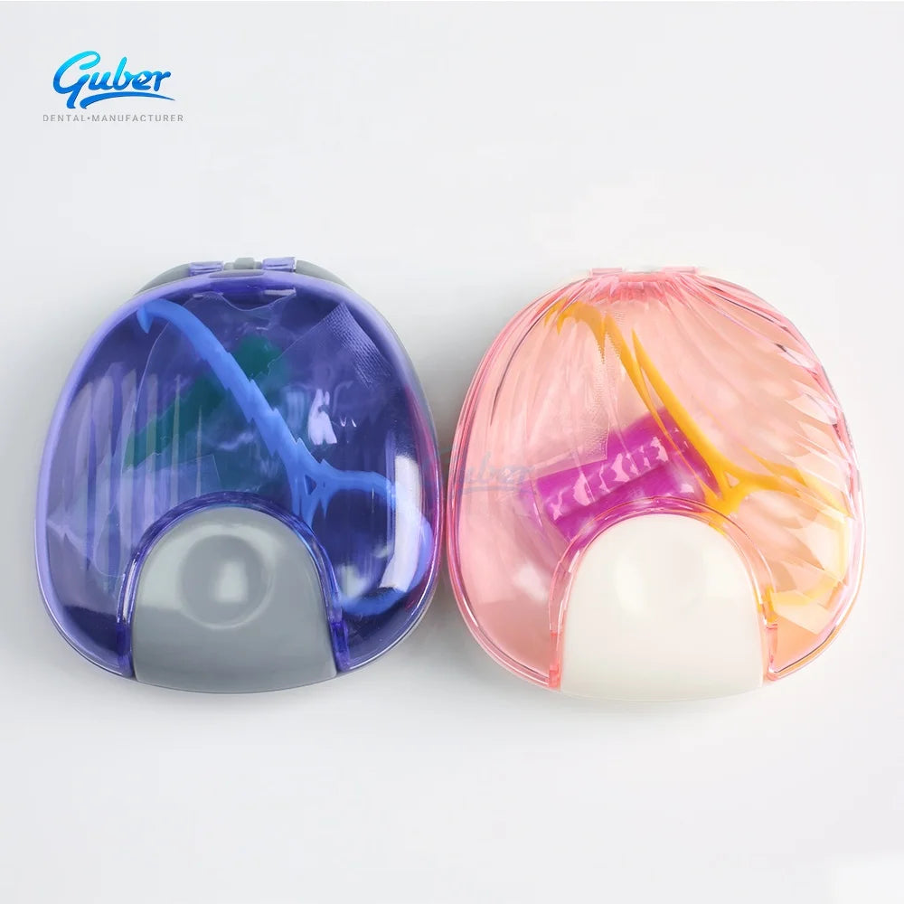 Guber Customizable Logo New Hot Sale Multi-Purpose Oral Hygiene Dental Denture Box Orthodontic Aligner Retainer Case Chewies