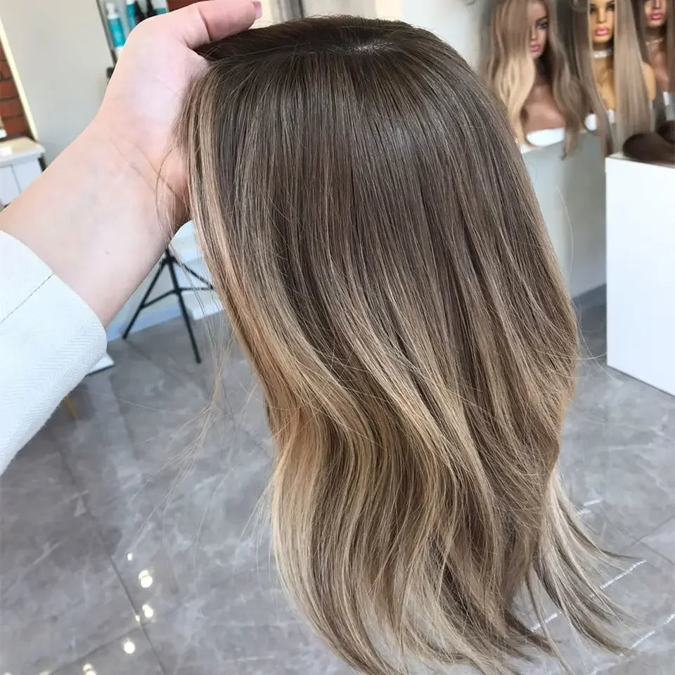 New Product Customize Top Hand Tied Silk Base Topper Top Grade Virgin European Human Hair Toupee for Women