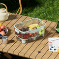 Large Capacity Portable Lunch Box Fruit Sealed Container Plastic Food Grade Removable Case for Students Outdoor Spring Outing