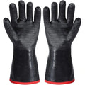Neoprene Coating Barbecue Grill Baking 14 Inch BBQ Kitchen Oven Mitts Insulated Heat Resistant Gloves