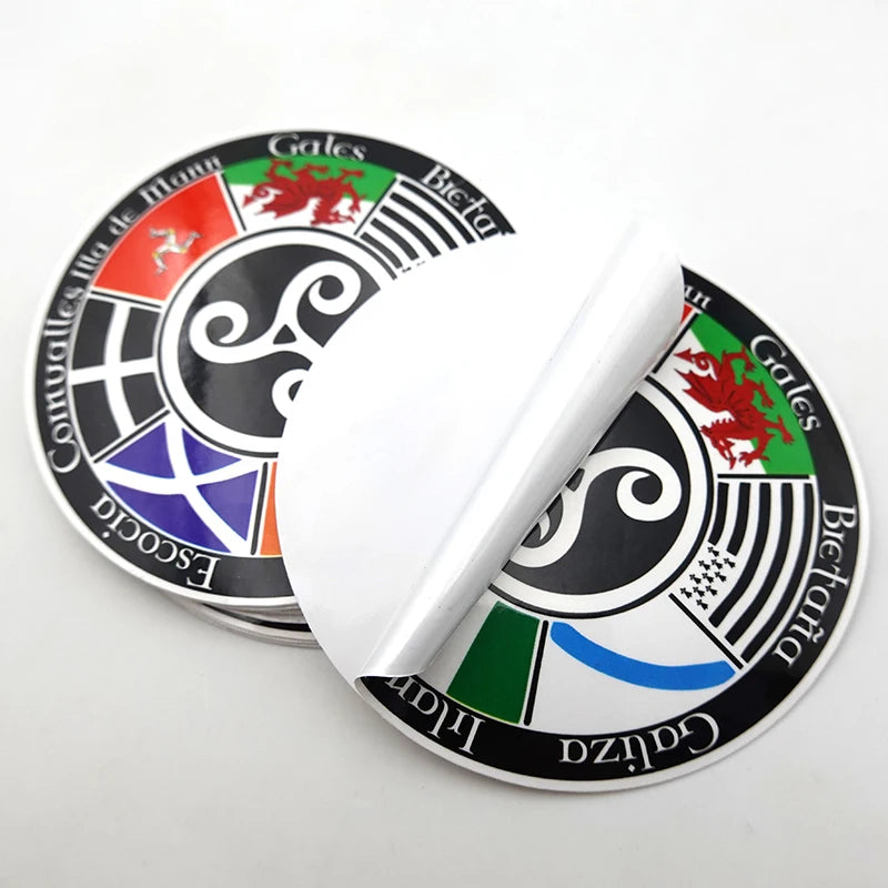 Custom  Die Cut Logo Vinyl Round Decorative Stickers  Printing Private Black Circle Label Adhesive Paper Film